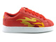 Buty dziecięce sportowe z płomieniami - Sunrise XY223-1, czerwone