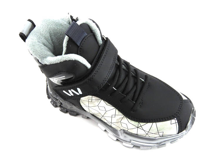 Trzewiki, buty zimowe dziecięce - WEESTEP R712565680BK , czarne