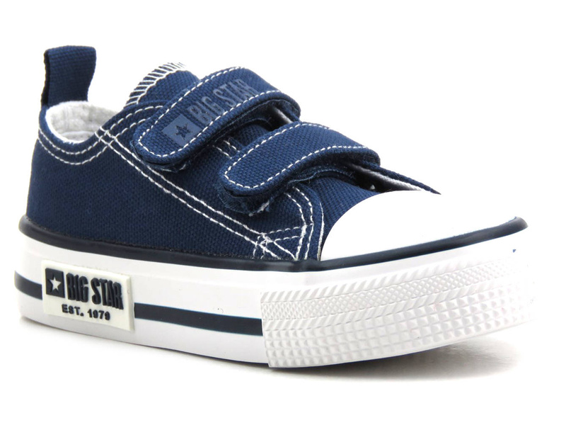 Trampki, tenisówki dziecięce na rzepy - BIG STAR KK374075, granatowe