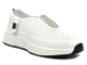 Ażurowe sneakersy damskie - Sokolski HW W24-456, białe