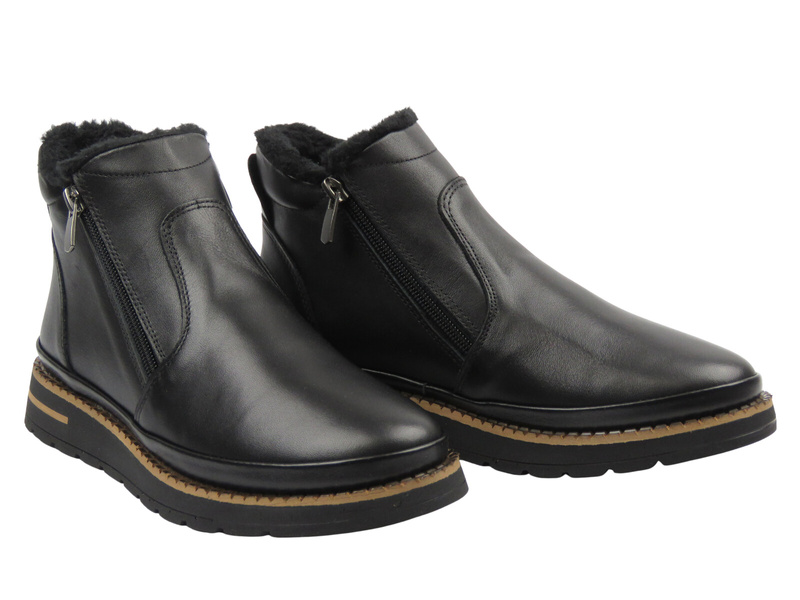 Botki damskie Nika Komfort 0452-646, czarne