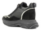 Sneakersy, buty sportowe damskie na ukrytym koturnie - CARINII B9061, czarne