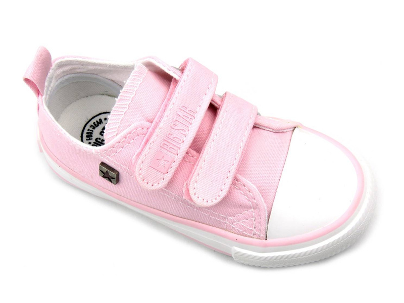 Trampki dziecięce na rzepy - BIG STAR HH374099, różowe