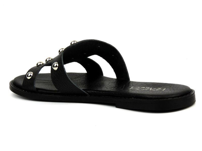 Klapki damskie - VENEZIA MRZ00092, czarne