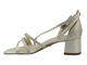 Eleganckie sandały damskie na obcasie beżowe Tamaris 2-28205-44