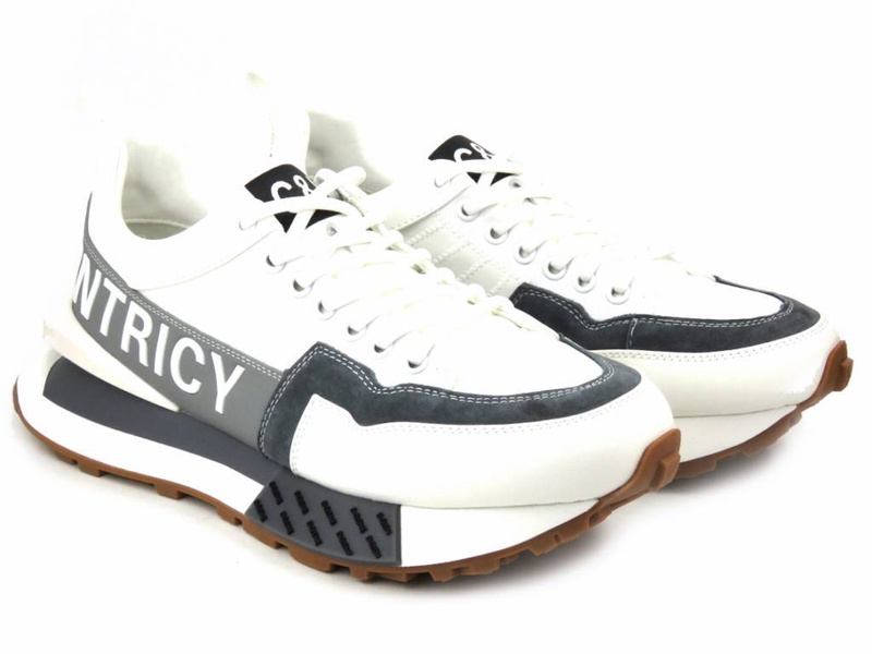 Sneakersy, buty sportowe męskie - John Doubare 2666, białe