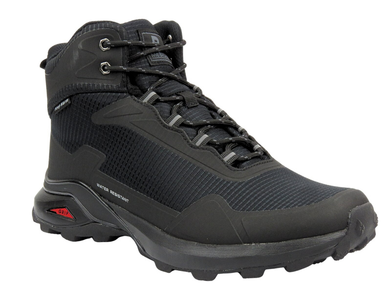 Wysokie trekkingi męskie WATERPROOF Mc Braun 24MN38-8170, czarne