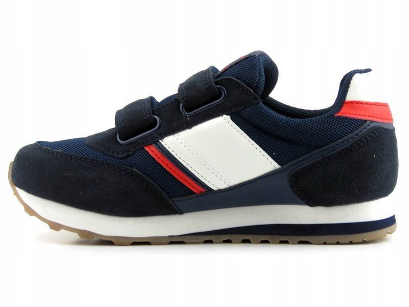 Buty dziecięce sportowe na rzepy - American Club ES 90/22, granatowe