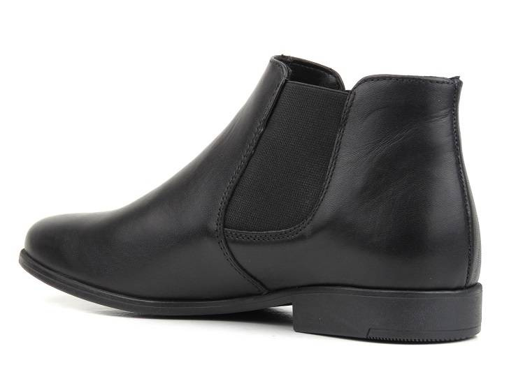 Skórzane sztyblety damskie Tamaris 25032, czarne