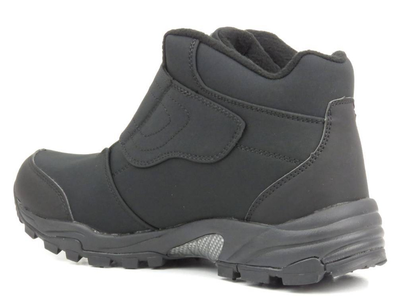 Ocieplane trekkingi męskie - AMERICAN CLUB Softshell SN 41/23, czarne