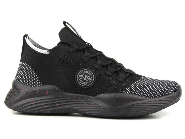 Buty sportowe męskie przewiewne, oddychające - BIG STAR LL174282, czarne