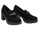 Eleganckie buty damskie na słupku - Potocki 25-12629, czarne