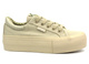 Trampki damskie na platformie - Lee Cooper LCW-24-31-2181, beżowe