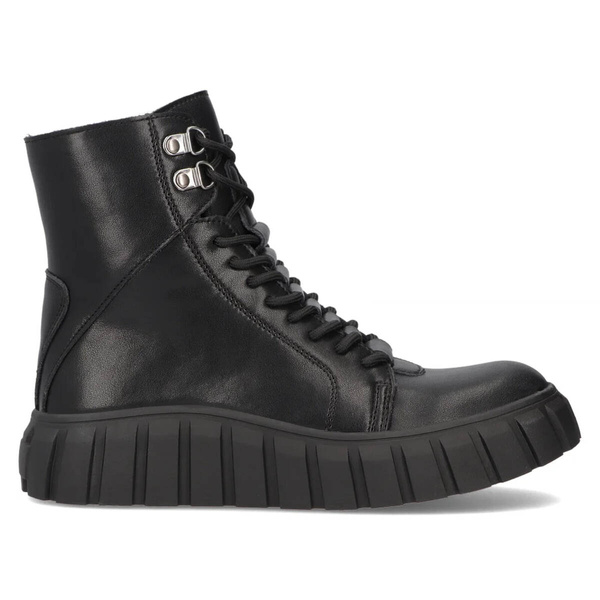 Czarne trapery damskie - Filippo DBT6312/24, czarne