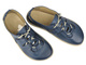 Barefoot skórzane minimalistyczne półbuty damskie Helios Komfort 438B, granatowe
