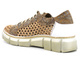 Półbuty damskie ażurowe, sneakersy - Maciejka 05850-04, beżowe