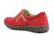Wygodne półbuty damskie slip on - Helios Komfort 329, czerwone