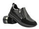 Sneakersy damskie na suwak czarne INBLU IN-389