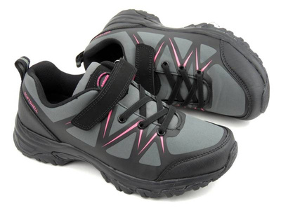 Trekkingi damskie / młodzieżowe - AMERICAN CLUB Soft Shell WT93/22, szare