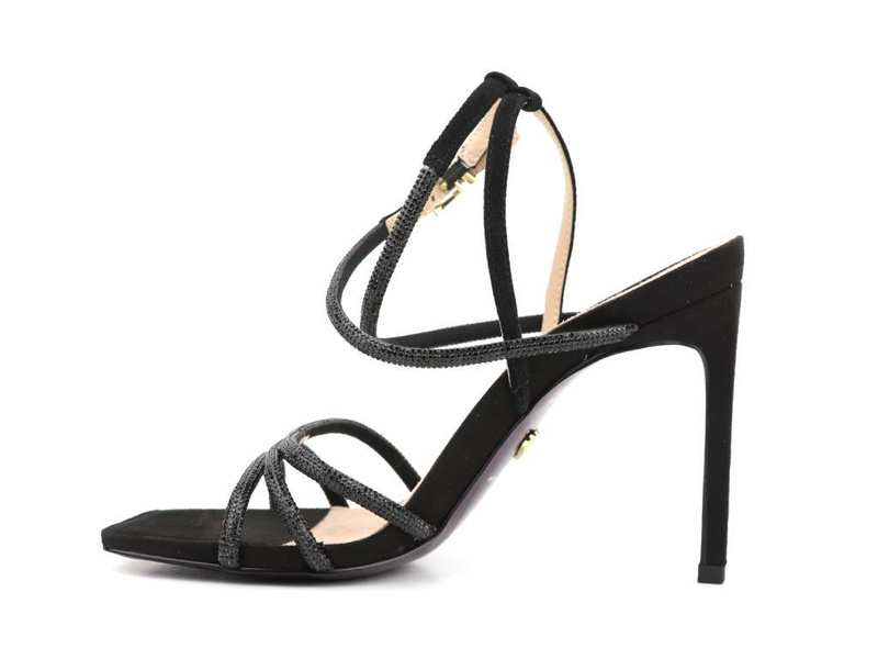 Eleganckie sandały damskie na szpilce - Tamaris 28371-20, czarne