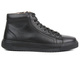 Skórzane trampki męskie - VENEZIA 242591, czarne