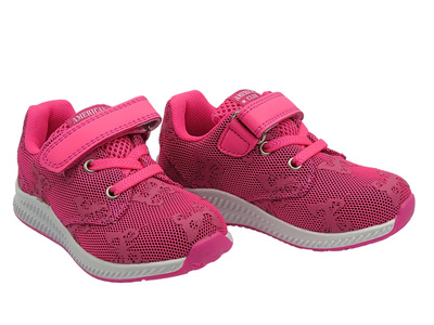 Buty dziecięce sportowe, adidasy fuksjowe American Club ES 30/22