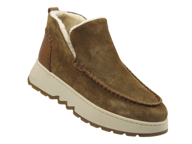 Damskie botki ocieplane Nika Komfort 0791-3085, camel