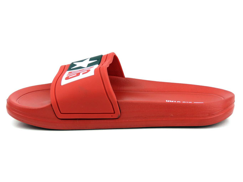 Sportowe klapki dziecięce z gumy - BIG STAR DD374153, czerwone