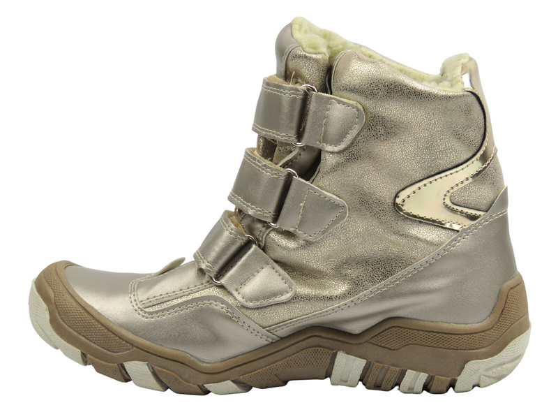 Trzewiki dziecięce dziewczęce platynowe Kornecki 06390