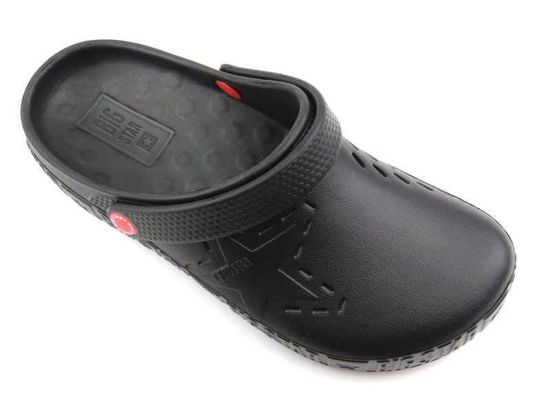 Piankowe klapki damskie, clogsy- BIG STAR II275001, czarne