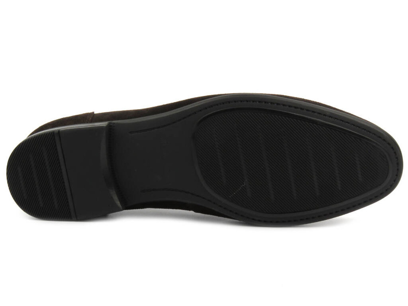 Wysokogatunkowe mokasyny męskie JOHN DOUBARE D778-199B-662, brązowe