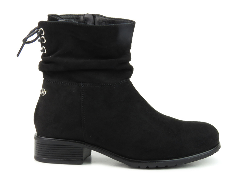 Ocieplane botki damskie - Evento 21BT35-4257, czarne