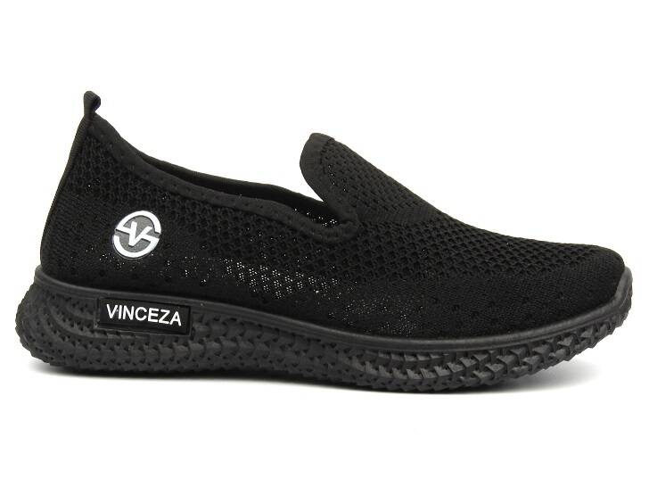 Lekkie półbuty damskie czarne Vinceza 34602