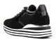 Sneakersy damskie na platformie - INBLU IN000224, czarne