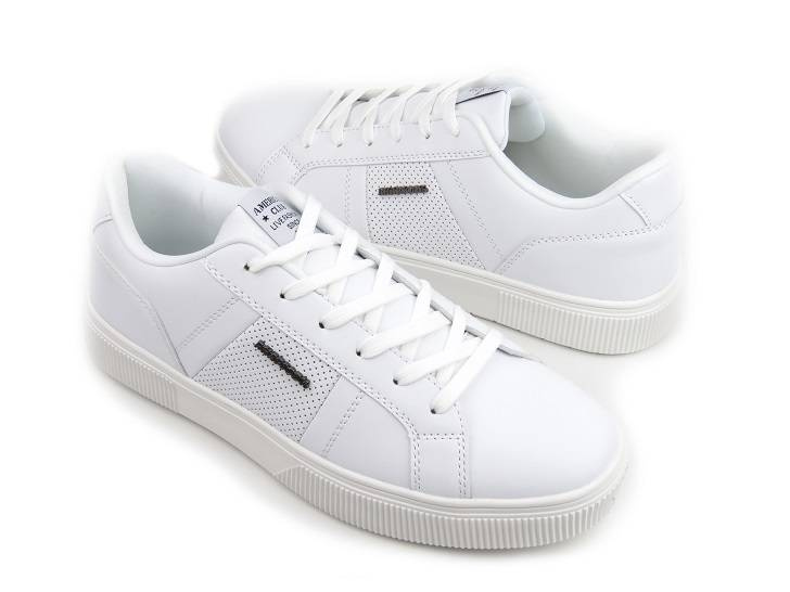 Sneakersy, buty męskie sportowe - American Club RH 74/22, białe