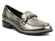 Półbuty, loafersy damskie Potocki 24-12065, metaliczne