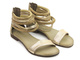 Płaskie sandały damskie, gladiatorki - VENEZIA 7067, złote