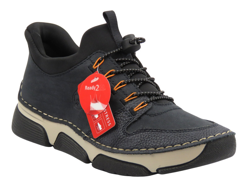 Botki damskie Rieker 45963-14, granatowe