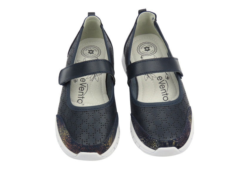 Półbuty buty damskie - Evento 25PB18-8200, granatowe