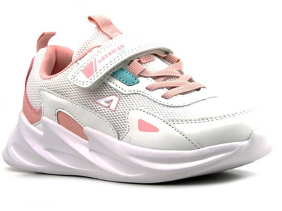 Sneakersy, buty sportowe dla dziewczynki - AMERICAN CLUB AA 22/22, białe