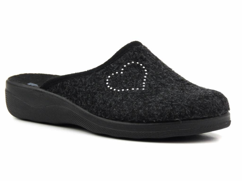 Kapcie, pantofle damskie filcowe - INBLU CA-108, szare