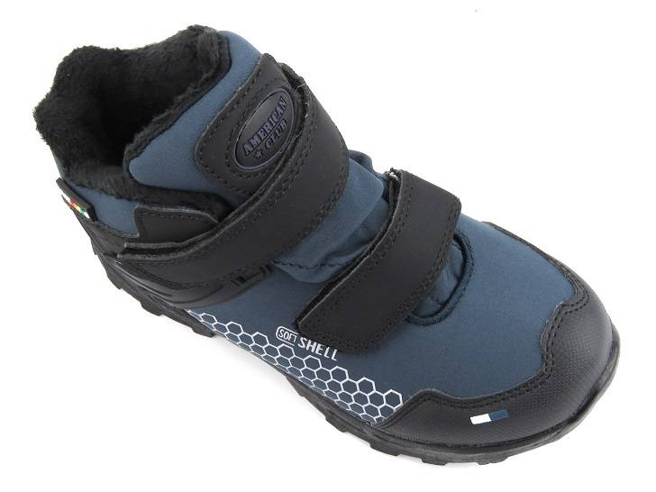 Śniegowce, trapery dziecięce z membraną - AMERICAN CLUB HL 26/22, granatowe