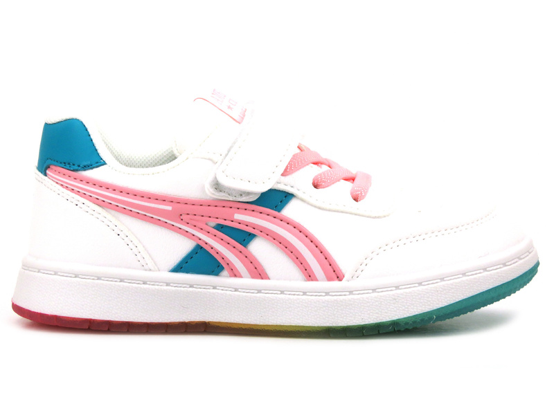 Sneakersy, trampki dziecięce sportowe - American Club XD71/23, białe