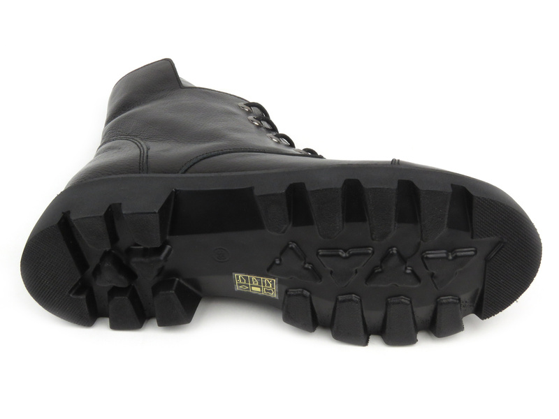 Botki, trzewiki damskie ze skóry naturalnej- VENEZIA 00101516D, czarne