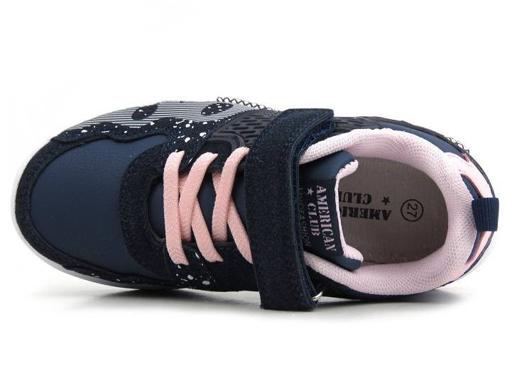 Buty dziecięce sportowe, adidasy American Club BS 06/22 10/22, granatowe