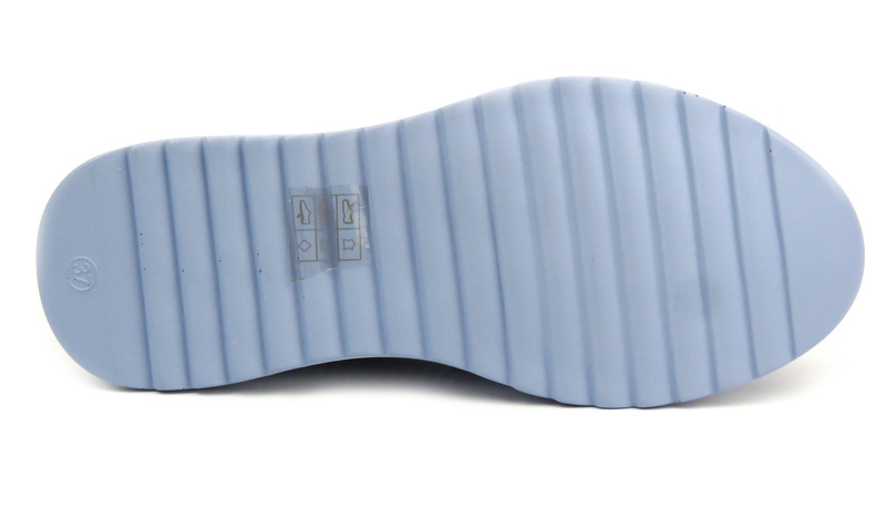 Ażurowe półbuty damskie - Artiker 52C1887, niebieskie