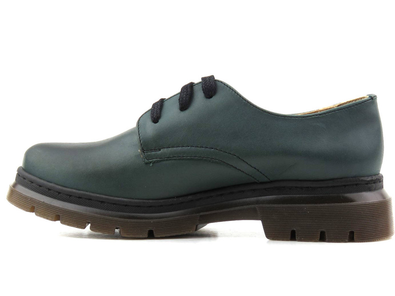 Skórzane półbuty damskie polskiej marki - HELIOS Komfort 412, zielone