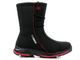 Wysokie śniegowce damskie DK Soft Shell 1754, czarno-czerwone