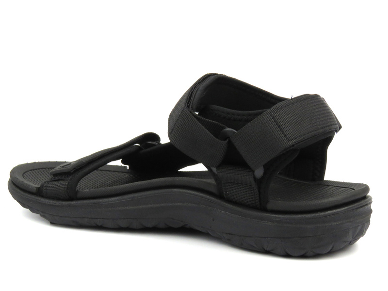 Sportowe sandały męskie na rzepy - Lee Cooper LCW-24-34-2620M, czarne