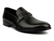 Eleganckie mokasyny, półbuty męskie JOHN DOUBARE V968-109-T1, czarne 